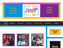 Tablet Screenshot of feedmypeeps.org